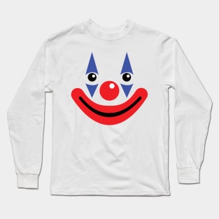 Happy Smiling Circus Clown Long Sleeve T-Shirt